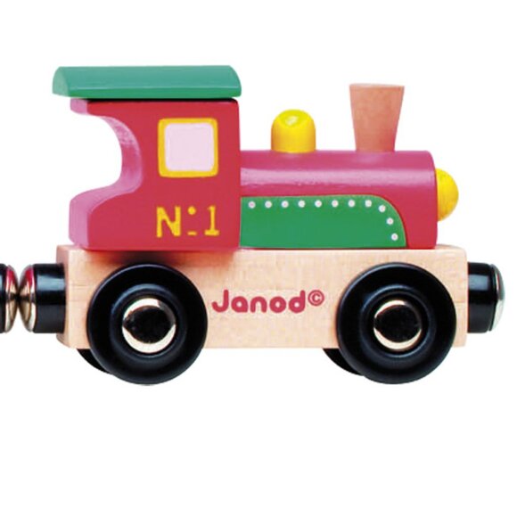 Janod  Circus  Magnetic Connector Wooden Train Brand New For Age 3+ - Picture 8 of 9